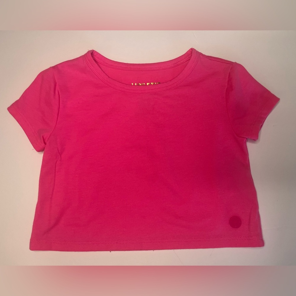 Lilly Pulitzer Girls T-shirt Pink Short Sleeve Top Size‎ XS 2-3 t